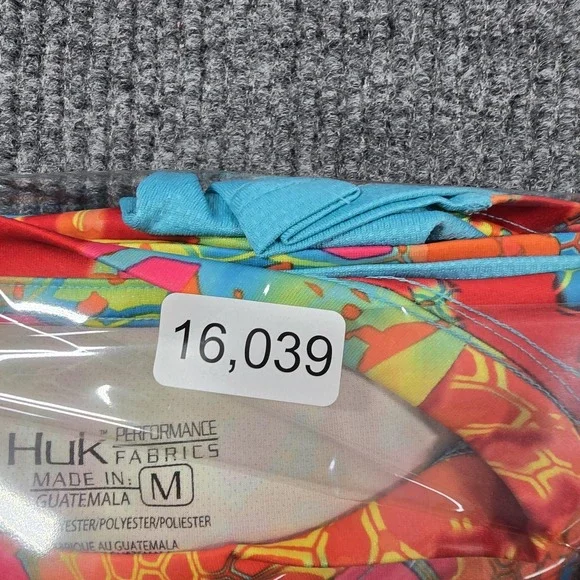 Huk Performance Fishing Shirt Mens Medium LS Icon X Kryptek Camo Polyester - Picture 12 of 12